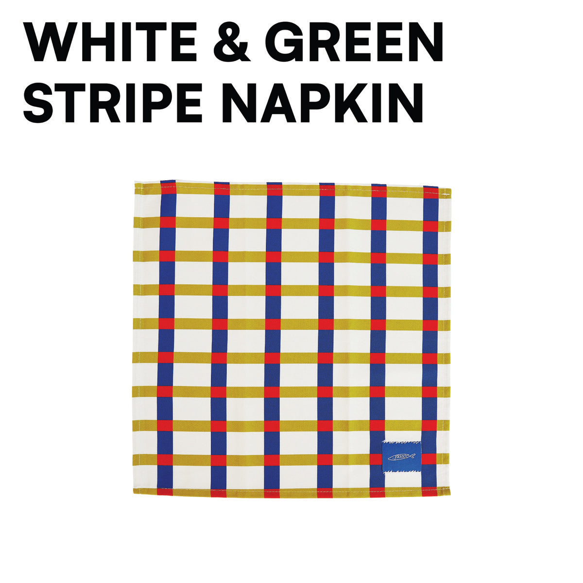 White & Green Stripe