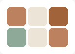 6 sample tiles from the Taster Pack